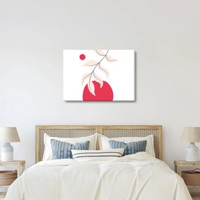 Obraz - Różowa abstrakcja kwiatowa N⁰2 (70x50 cm)