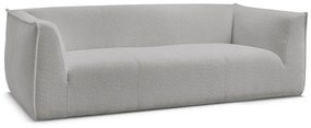 Jasnoszara sofa z materiału bouclé 242 cm Giorgia – Bobochic Paris