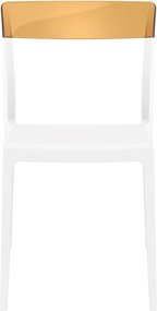Krzesło kawiarniane Flash White bez podłokietników