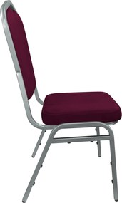 Krzesło Vega tkanina Welur bankietowe konferencyjne stelaż metalowy : Kolor Stelaża - Szary, Kolor tkaniny - VELVET - MG02