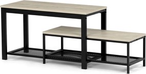 Półka na buty, zestaw 2 szt., dąb Sonoma