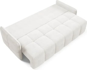 Sofa PURE Rozkładana Dwuosobowa Kremowa Boucle Japandi