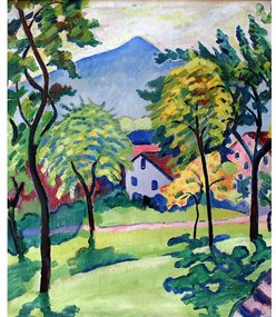 Reprodukcja obrazu Augusta Macke – Tegernsee Landscape, 50x60 cm