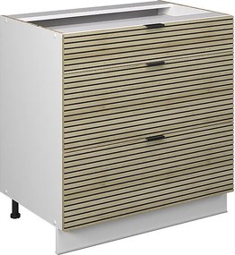 Szafka dolna do kuchni panel dębowy 80x51.6x82 fame-line