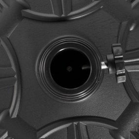 aOutsunny Parasol Stojak Parasol Uchwyt Parasol Podstawa 13 kg Stojak Parasol Ø35/Ø38/Ø48mm Plastik + Cement Antyczny Czarny Ø48 x 34 cm