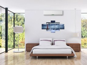 Obraz - Latarnia morska na klifie (125x70 cm)