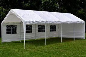 Duży namiot ogrodowy 32 m² – stalowe rurki, plandeka PE,4×8m