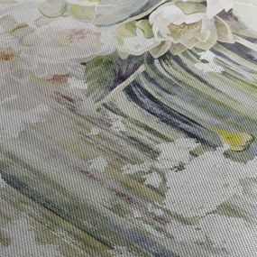 Obraz - Białe kwiaty, vintage (125x70 cm)