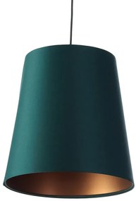 Zielono-miedziana lampa wisząca ze stożkowym abażurem - S403 P5-C04