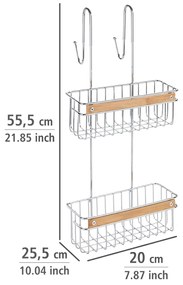 Półka łazienkowa pod prysznic CADDY ZERBO, dwupoziomowa, WENKO
