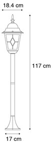 Zewnetrzna Vintage latarnia zewnętrzna antyczne złoto 120 cm - Antigua klasyczny/Antyczny Oswietlenie zewnetrzne