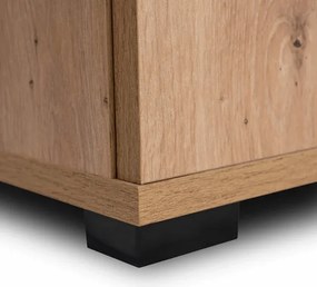 Szafa Słupek PARMA 30 cm Dąb Artisan Do Przedpokoju Loft