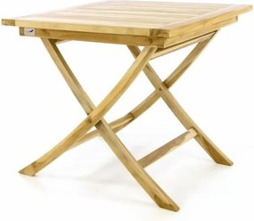 Składany stół ogrodowy DIVERO - drewno tekowe