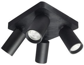 Rabalux 73084 - Oprawa punktowa YORLI 4xGU10/7W/230V czarna
