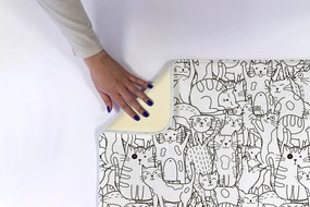 Dywanik łazienkowy antypoślizgowy Dywanik łazienkowy antypoślizgowy Koty Wzór