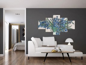 Obraz - Vincent van Gogh, Irises, reprodukcje (125x70 cm)