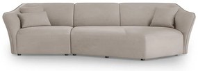 Beżowy narożnik z materiału bouclé Tokyo – Cosmopolitan Design