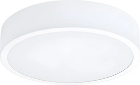 Plafony Minimalistyczny Onyx, Aluminium - 1 Źródło - L.30 X H.6 Cm - Biały