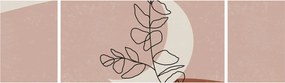 Obraz - Boho leaves N⁰2 (170x50 cm)