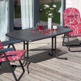 Stół ogrodowy Dine &amp; Relax 150 x 90 cm pizarra / antracyt PATIO