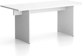 Biurko single SOLID, 180x80 cm, biały