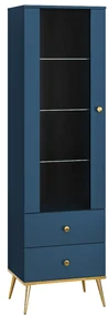 Witryna wysoka BLU granatowa ML MEBLE