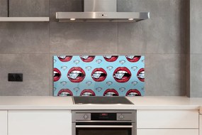 Szklany Panel Diamentowe Usta