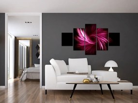 Obraz - różowa abstrakcja (125x70 cm)