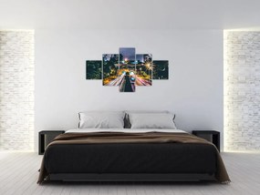 Obraz miasta nocą (125x70 cm)