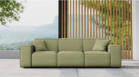 Sofa ogrodowa trzyosobowa MALIBU, tkanina Odyssey, Jasnozielony