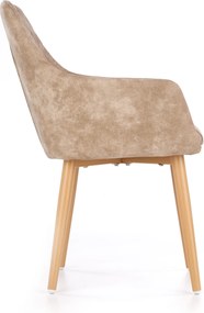 Pikowane krzesło z ekoskóry K-287