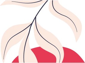 Obraz - Różowa abstrakcja kwiatowa N⁰2 (170x50 cm)