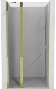 Mexen Mist drzwi prysznicowe uchylne 115 cm, transparent, złote - 8A4-115-000-50-00