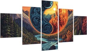 Obraz - Żywioły (125x70 cm)