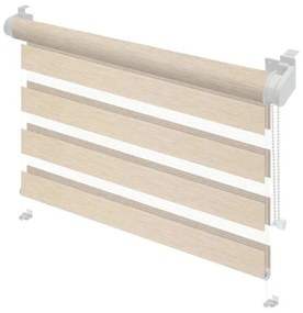 Kremowa roleta dzień i noc 97x150 cm Zebra Silvalin – Gardinia