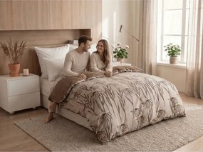 PrzytulneMieszkanie.pl PrzytulneMieszkanie.pl Pościel z mikroflanelu MINARO beżowa Rozmiar pościeli: 70 x 90 cm | 140 x 200 cm