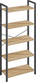 Regał Valora 5 poziomów dąb sonoma półka przechowywanie ekspozycja