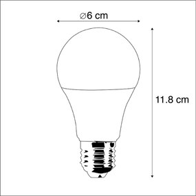 Inteligentny zestaw 3 lamp LED E27 RGBW A60 9W 800 lm 2200-4000K