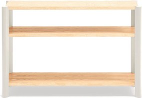 Kremowy/w jasnym naturalnym kolorze regał w dekorze dębu 126x84x43 cm Bona – Teulat