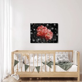 Obraz różowego kwiatu (70x50 cm)