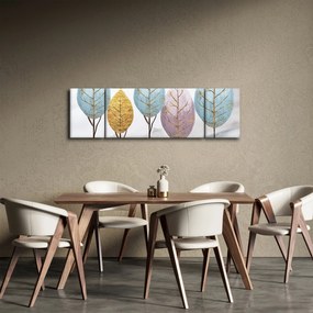 Obraz - Designowe drzewa (170x50 cm)