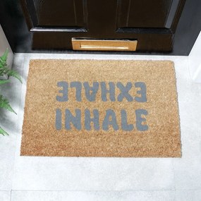 Wycieraczka z włókna kokosowego 60x90 cm Inhale Exhale – Artsy Doormats