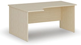 Narożne biurko PRIMO WOOD, 160x120 cm, lewe, brzoza