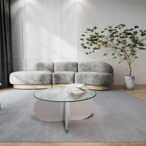 Stolik konferencyjny Bubble White