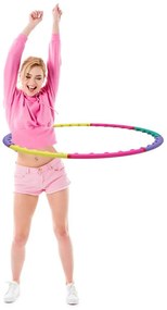 Kolorowe koło hula hoop, 98 cm