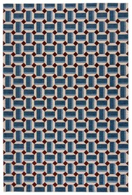 Niebieski dywan 120x170 cm Lennox Geometric – Flair Rugs