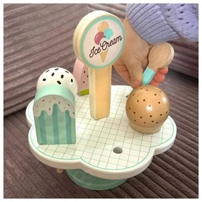 Tooky toy drewniane lody magnetyczne na stojaku
