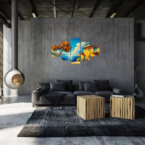 Obraz - Dom z pomarańczami II. (125x70 cm)
