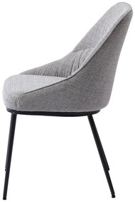 Szare krzesła zestaw 2 szt. Meridian – Unique Furniture