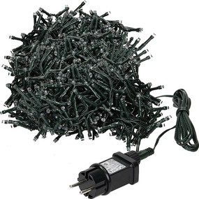 Łańcuch świetlny LED klastrowy Oświetlenie świąteczne Ciepły biały wewnątrz/na zewnątrz 8 m 400 LED